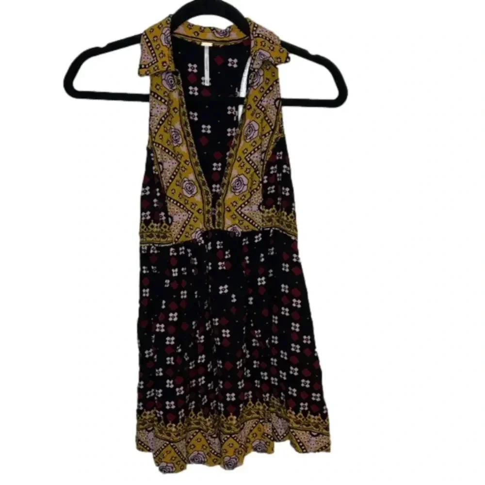 Free People Charlotte Sleeveless Tank Top in Black Size XS - Picture 2 of 6